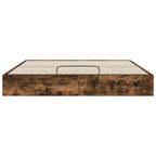 Ottoman Bed Frame Smoked Oak 203 x 180 x 25 cm Chipboard