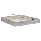 Ottoman Bed Frame Grey Sonoma 203 x 180 x 25 cm Chipboard