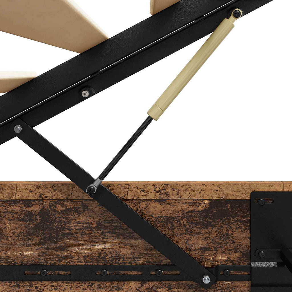 Ottoman Bed Frame Old Wood 203 x 180 x 25 cm Chipboard