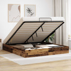 Ottoman Bed Frame Old Wood 203 x 180 x 25 cm Chipboard