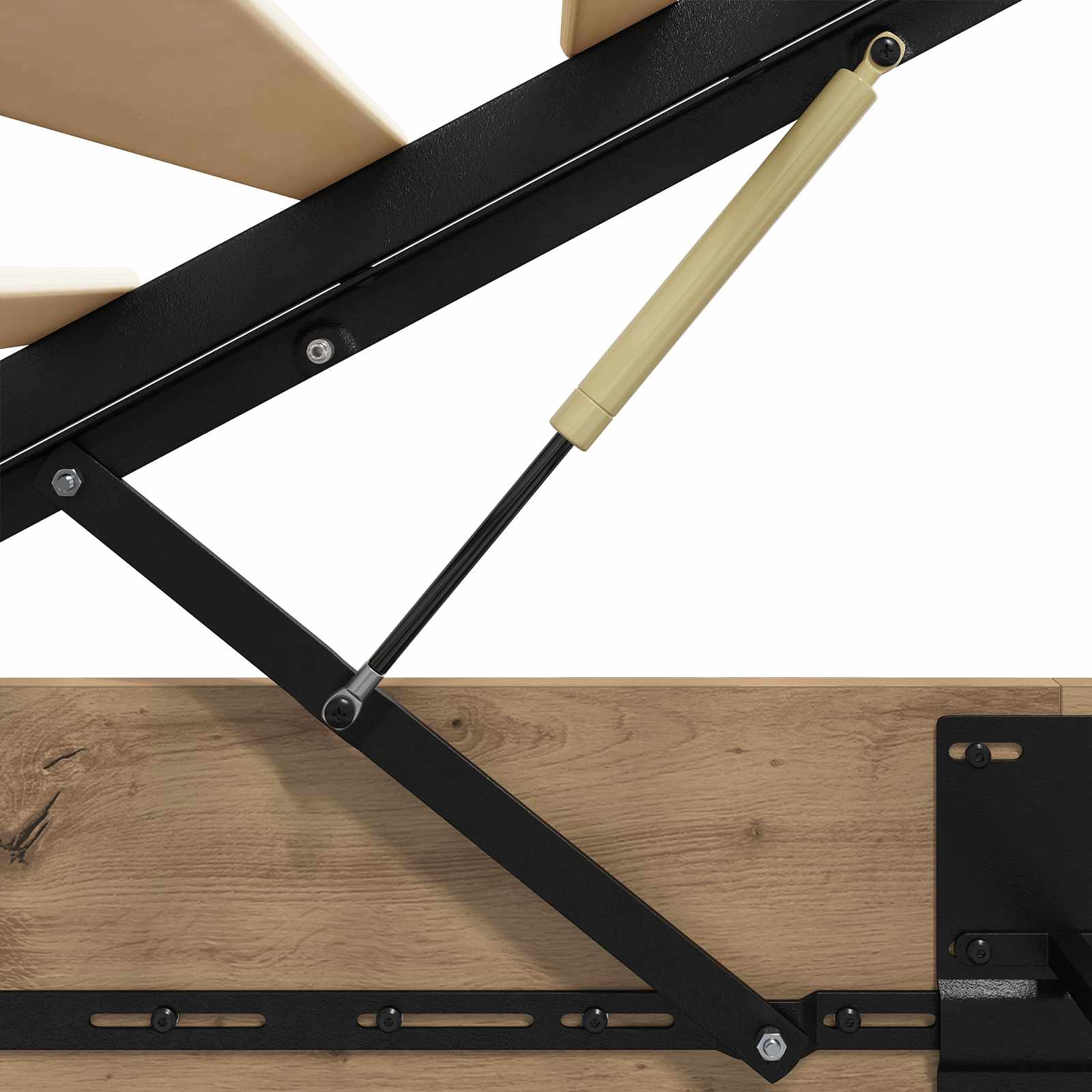 Ottoman Bed Frame Artisian Oak 203 x 180 x 25 cm Chipboard