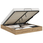 Ottoman Bed Frame Artisian Oak 203 x 180 x 25 cm Chipboard