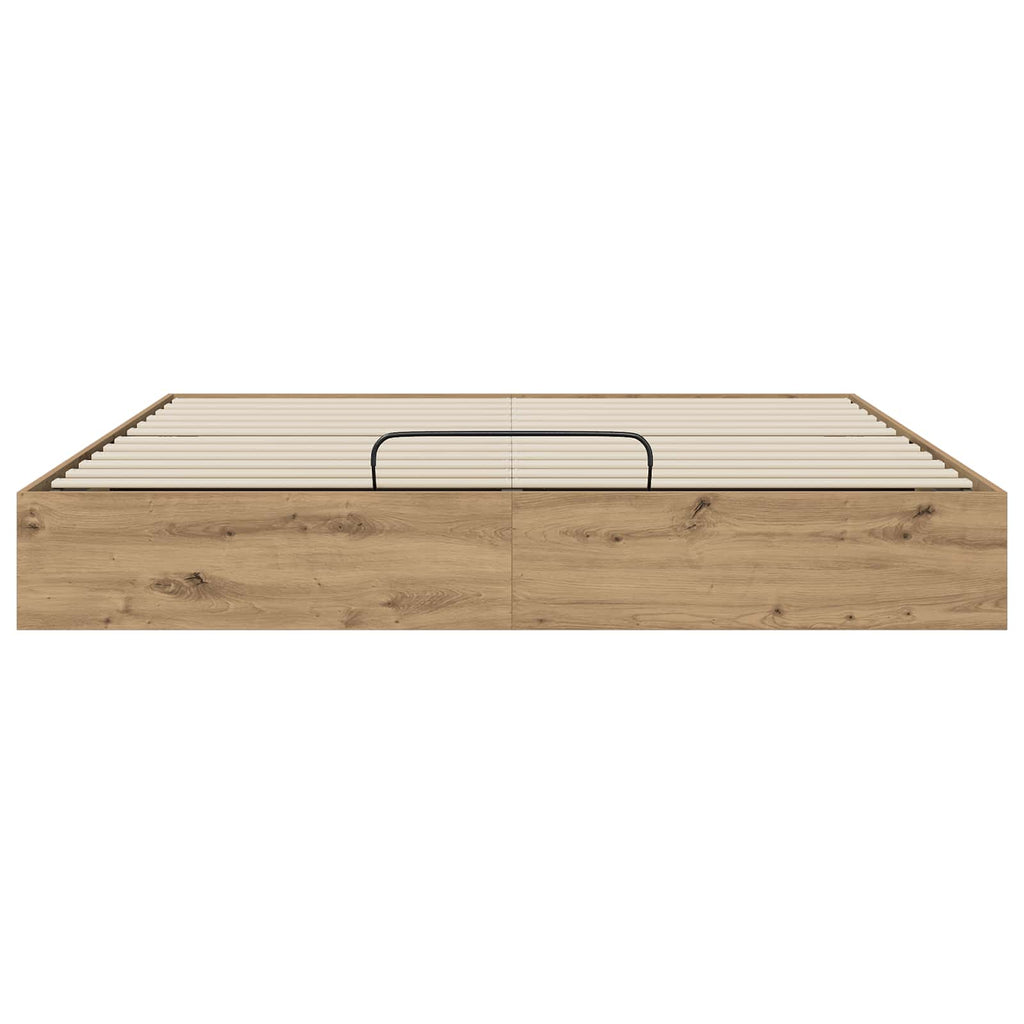 Ottoman Bed Frame Artisian Oak 203 x 180 x 25 cm Chipboard