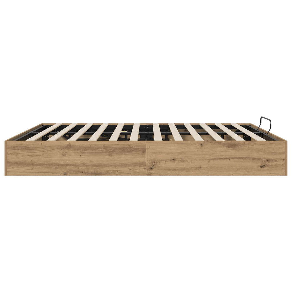 Ottoman Bed Frame Artisian Oak 203 x 180 x 25 cm Chipboard