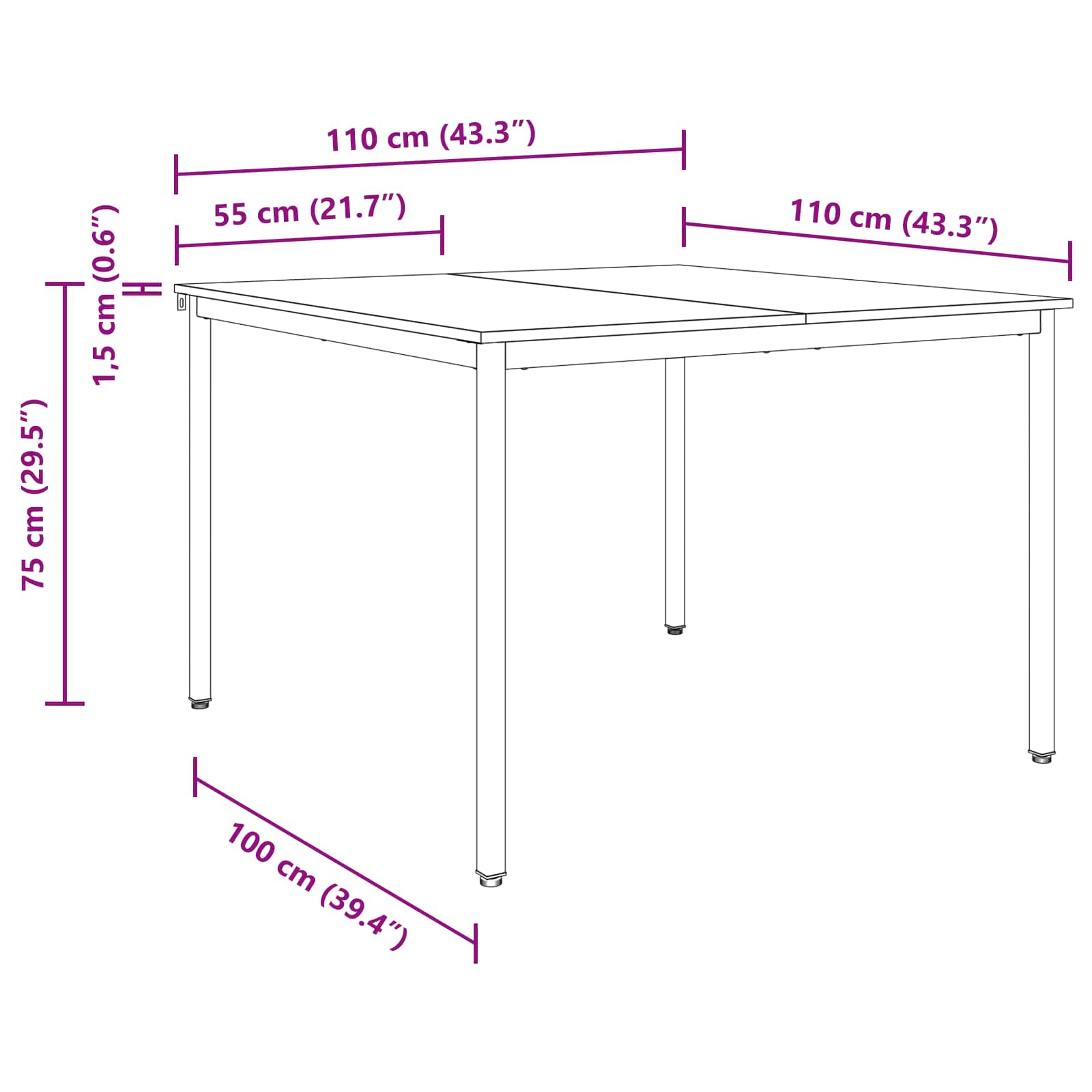 Dining Tables METAL
