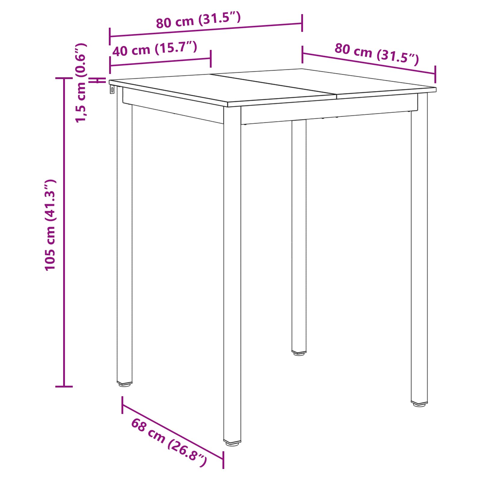Dining Tables Engineered Wood