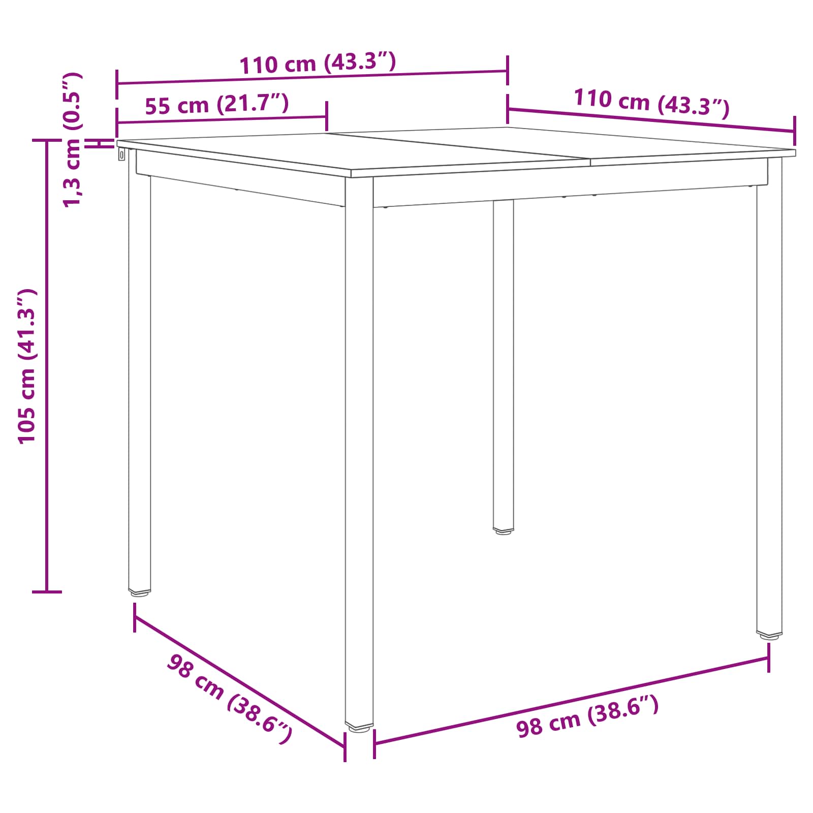 Dining Tables Engineered Wood