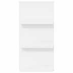 Magazine Rack with Shelf White 51 x 11 x 102 cm Engineered Wood