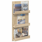 Magazine Rack Sonoma Oak 51 x 11 x 102 cm Engineered Wood
