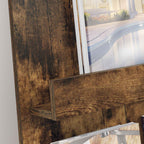 Magazine Rack Smoked Oak 51 x 11 x 102 cm Engineered Wood