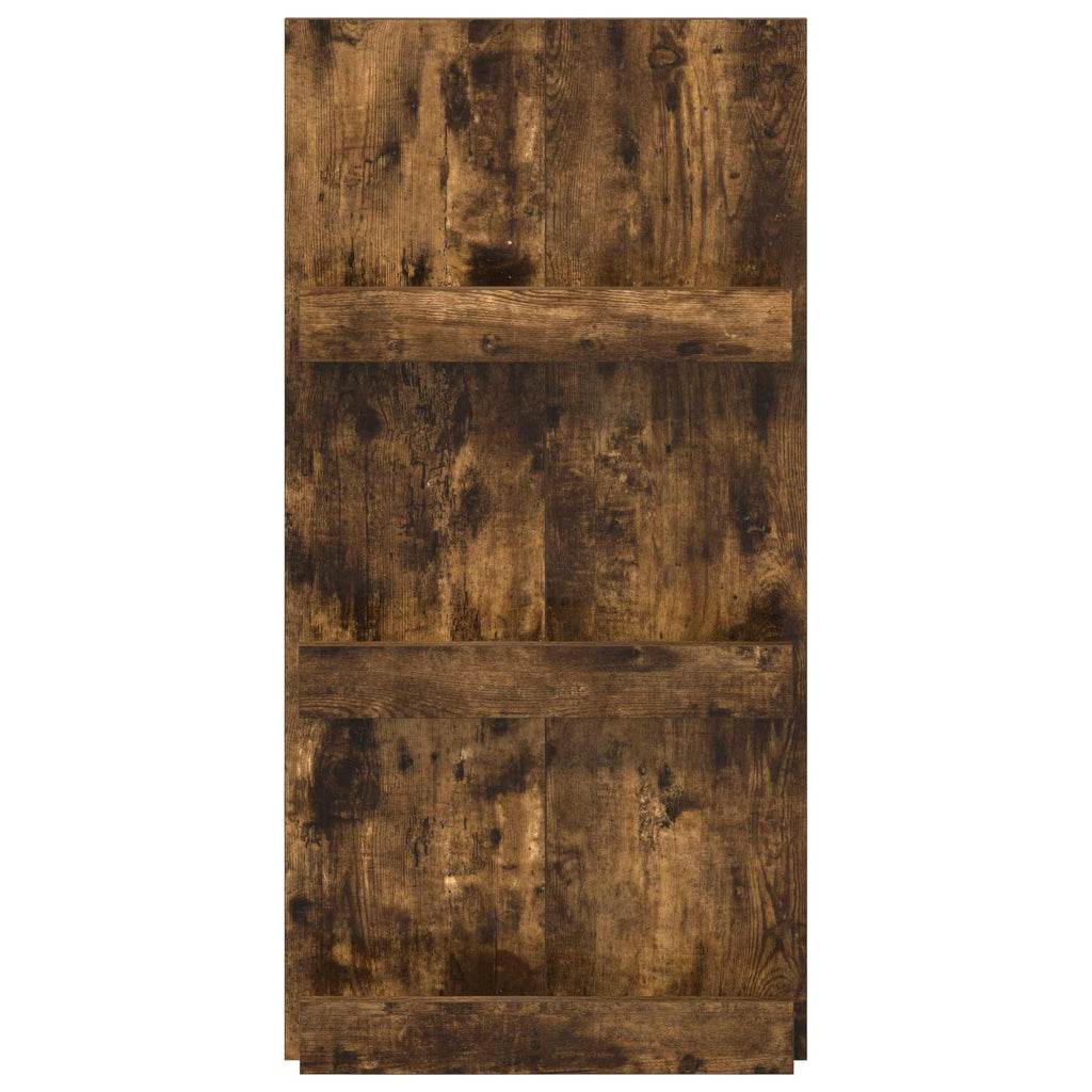 Magazine Rack Smoked Oak 51 x 11 x 102 cm Engineered Wood