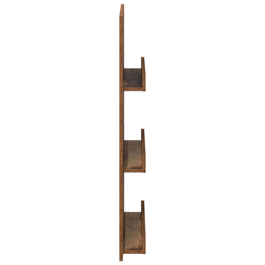 Magazine Rack Old Wood 51 x 11 x 102 cm Engineered Wood