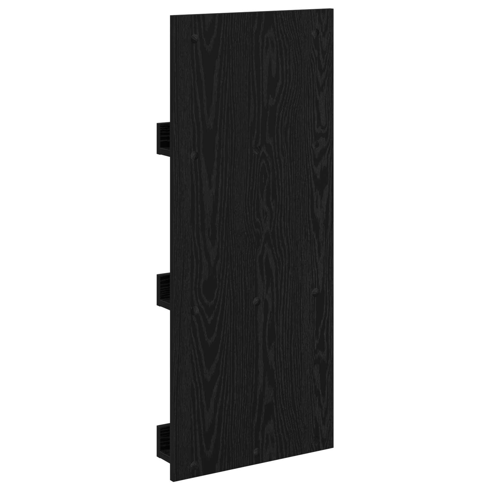 Magazine Rack Black Oak 43 x 11 x 102 cm Engineered Wood
