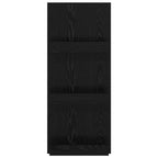 Magazine Rack Black Oak 43 x 11 x 102 cm Engineered Wood