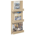 Magazine Rack Sonoma Oak 43 x 11 x 102 cm Engineered Wood