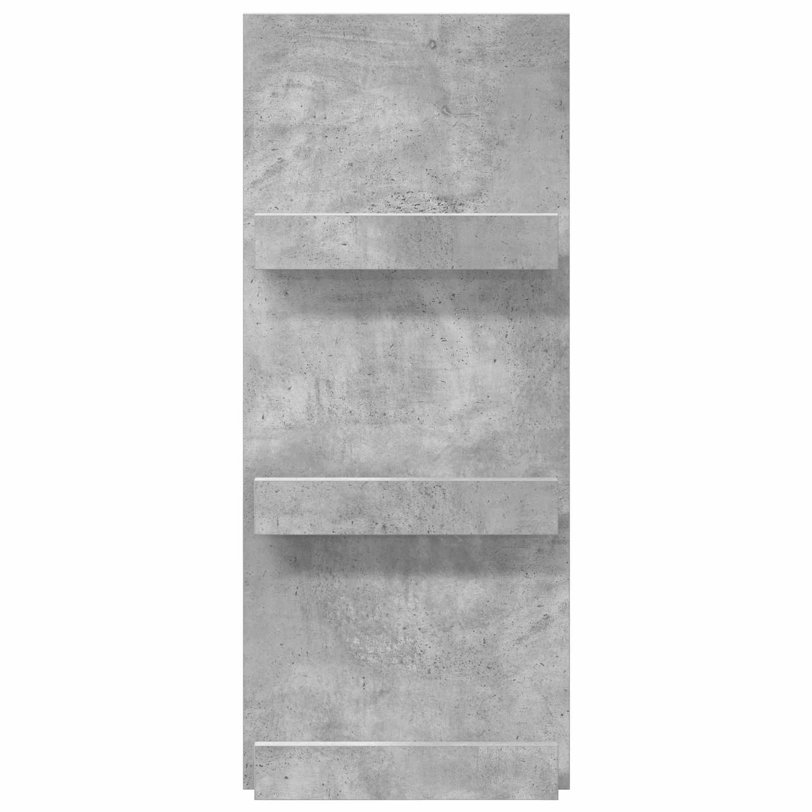 Magazine Rack Concrete Grey 43 x 11 x 102 cm Engineered Wood