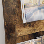 Magazine Rack Smoked Oak 43 x 11 x 102 cm Engineered Wood