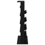 Magazine Rack Black Oak 70 x 41 x 156 cm Engineered Wood