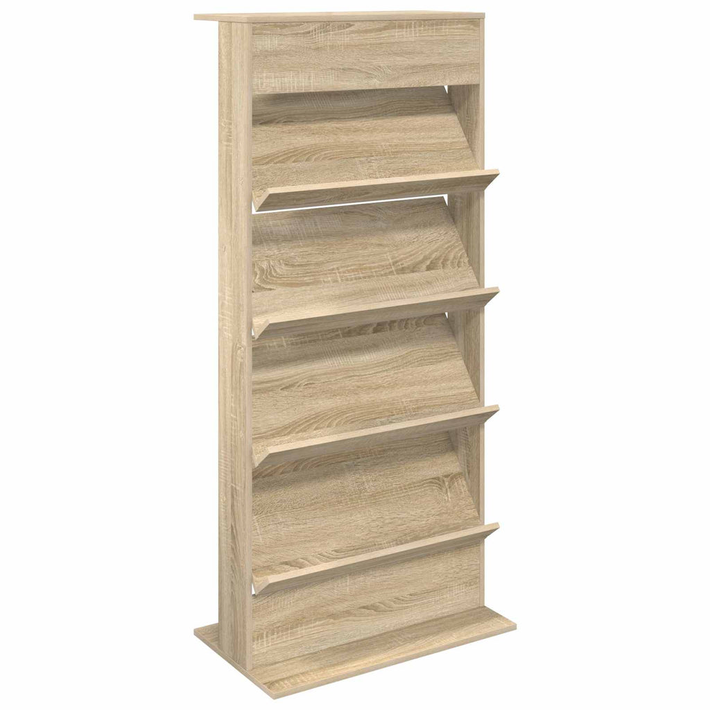 Magazine Rack Sonoma Oak 70 x 41 x 156 cm Engineered Wood