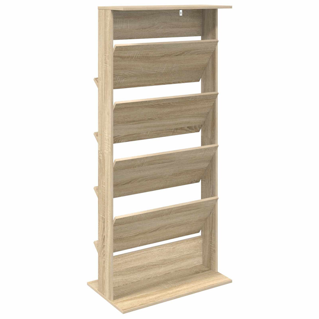Magazine Rack Sonoma Oak 70 x 41 x 156 cm Engineered Wood
