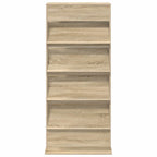 Magazine Rack Sonoma Oak 70 x 41 x 156 cm Engineered Wood