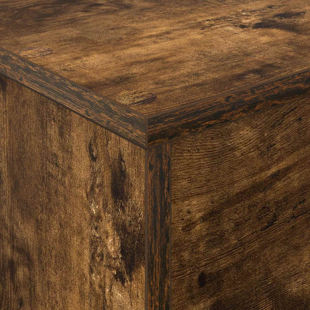 Magazine Rack Smoked Oak 70 x 41 x 156 cm Engineered Wood