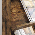 Magazine Rack Smoked Oak 70 x 41 x 156 cm Engineered Wood