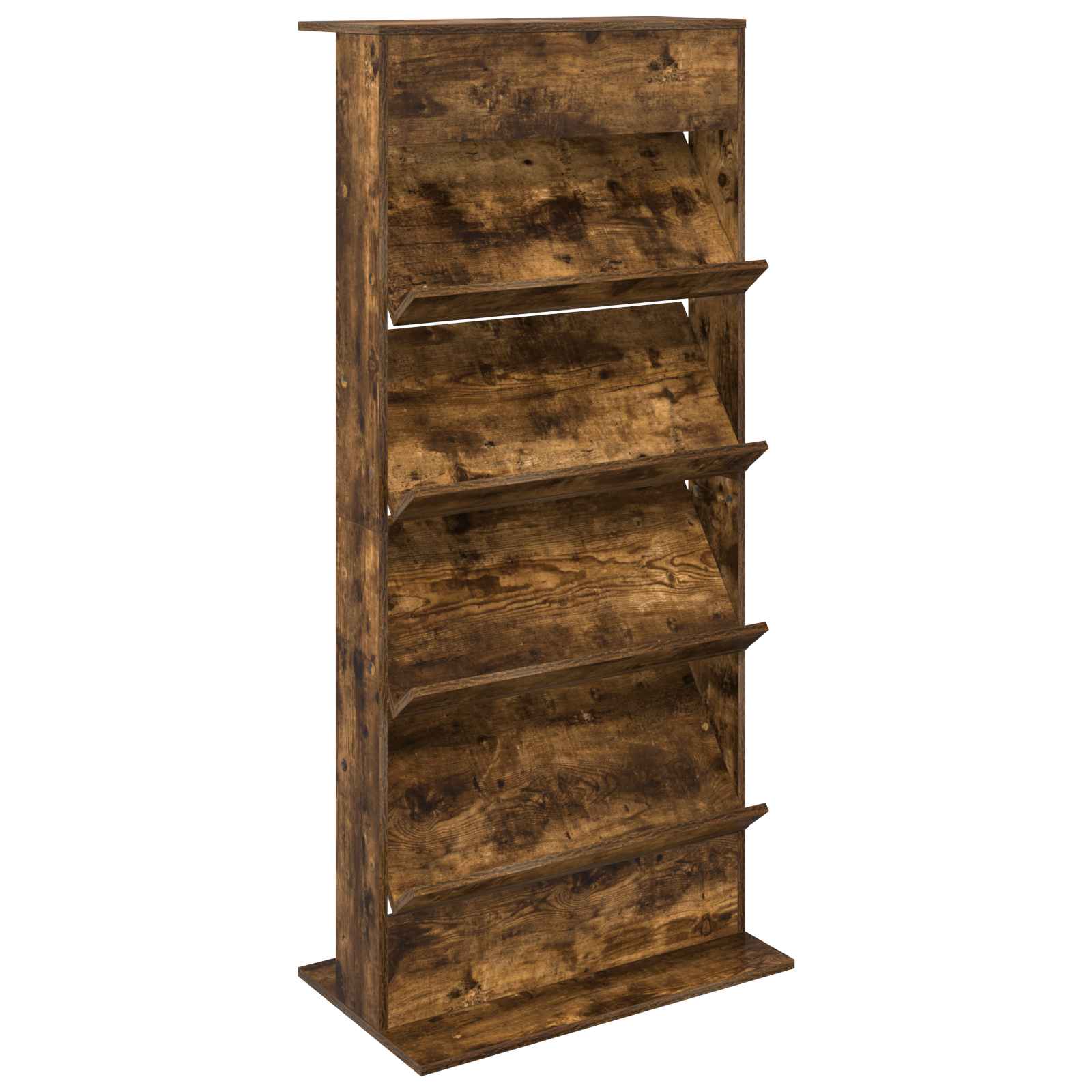 Magazine Rack Smoked Oak 70 x 41 x 156 cm Engineered Wood