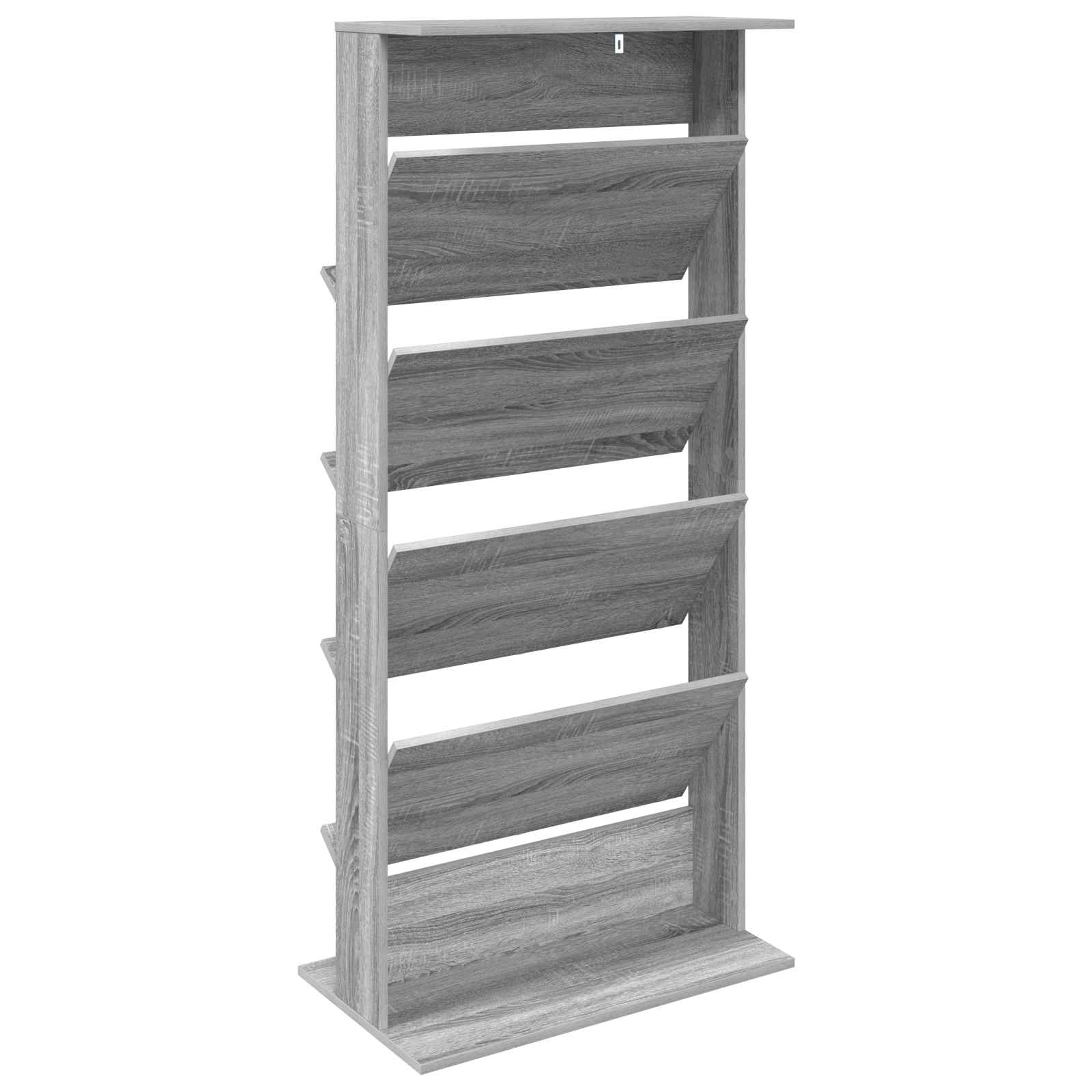 Magazine Rack Grey Sonoma 70 x 41 x 156 cm Engineered Wood