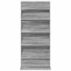 Magazine Rack Grey Sonoma 70 x 41 x 156 cm Engineered Wood