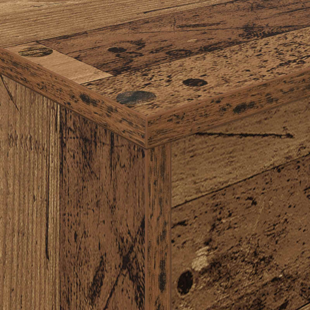 Magazine Rack Old Wood 70 x 41 x 156 cm Engineered Wood