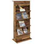Magazine Rack Old Wood 70 x 41 x 156 cm Engineered Wood