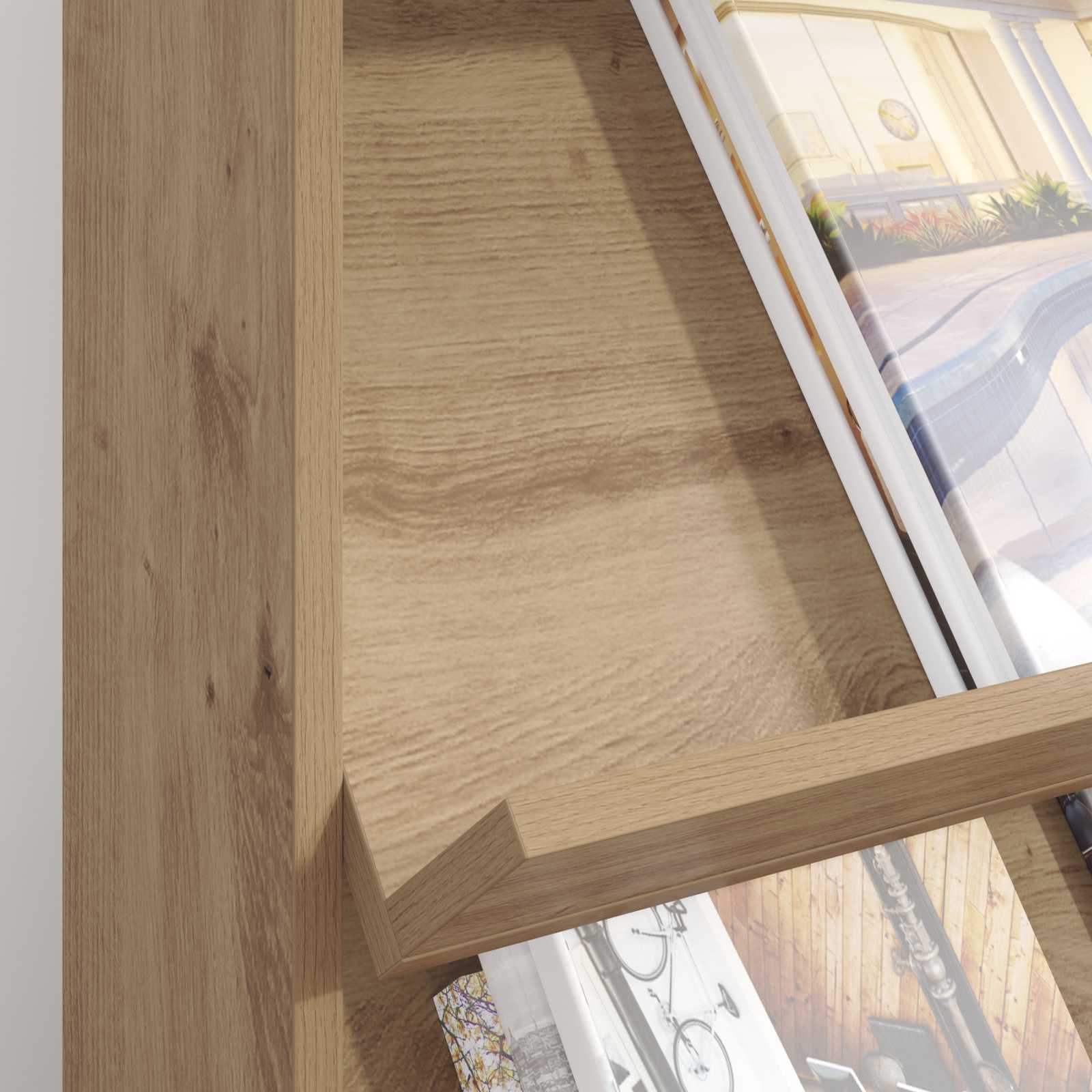 Magazine Rack Artisan Oak 70 x 41 x 156 cm Engineered Wood