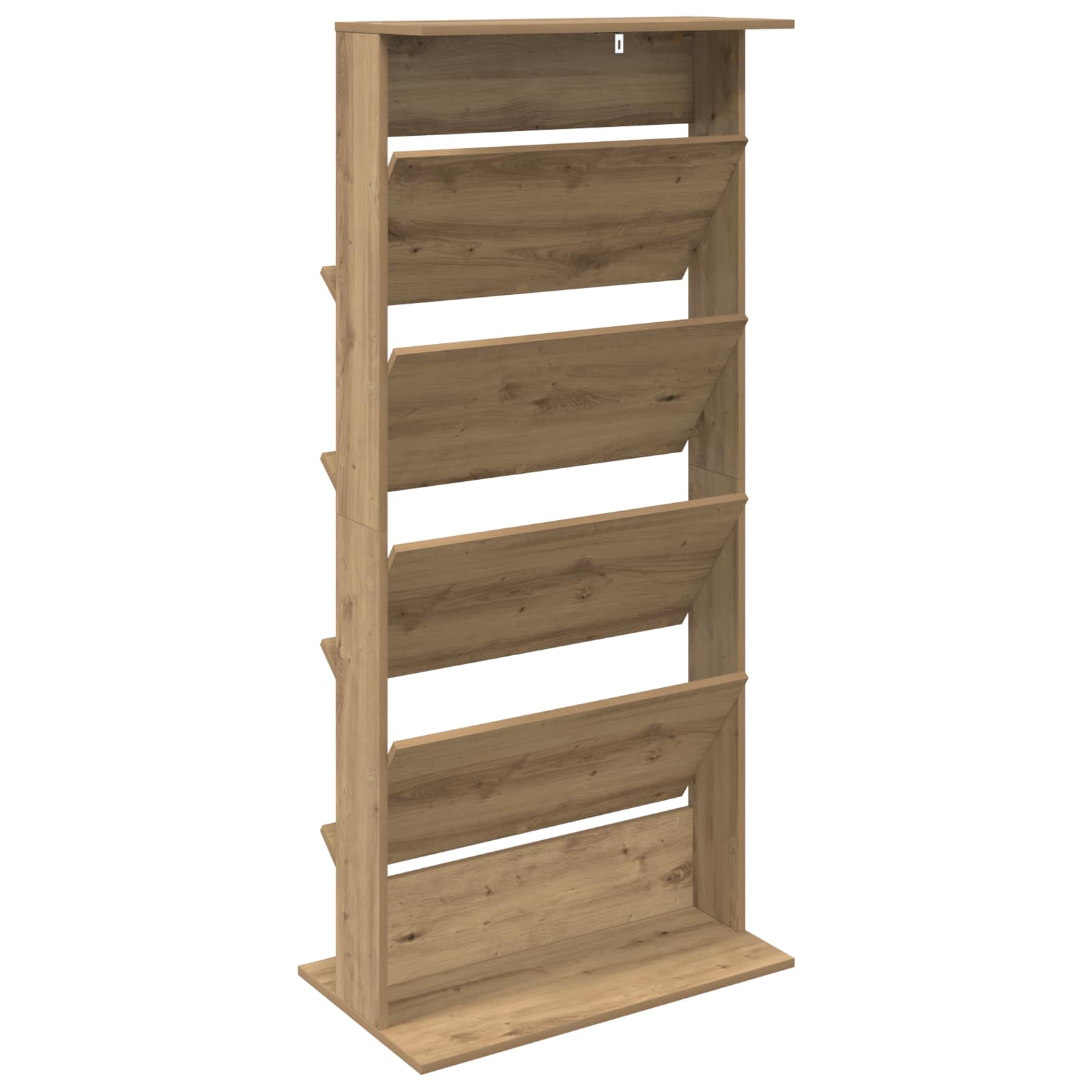 Magazine Rack Artisan Oak 70 x 41 x 156 cm Engineered Wood
