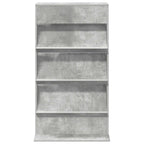 Magazine Rack Concrete Grey 70 x 41 x 126 cm Engineered Wood