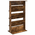 Magazine Rack Smoked Oak 70 x 41 x 126 cm Engineered Wood