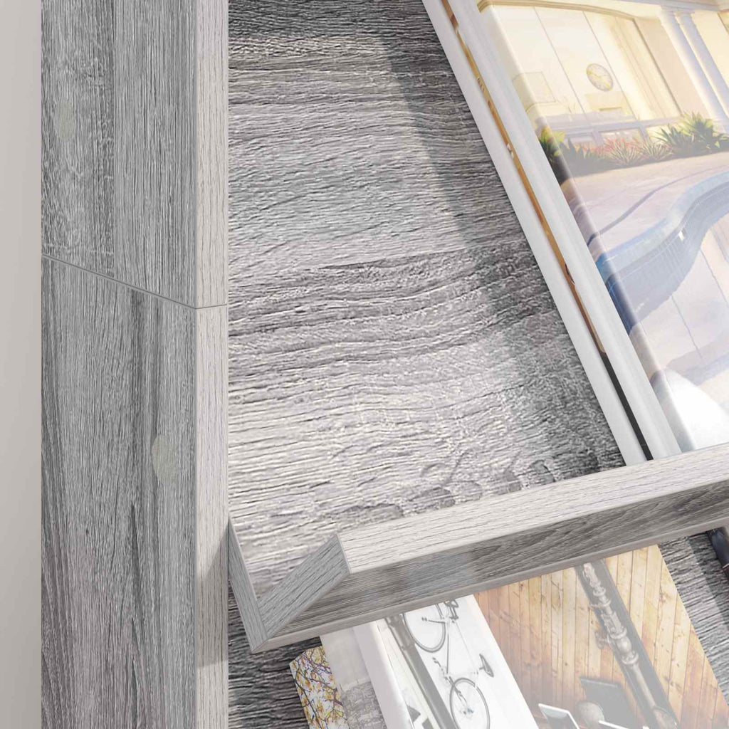 Magazine Rack Grey Sonoma 70 x 41 x 126 cm Engineered Wood