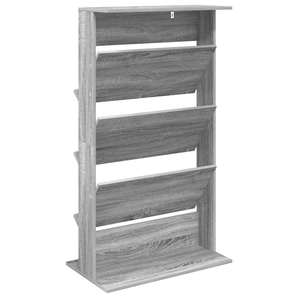 Magazine Rack Grey Sonoma 70 x 41 x 126 cm Engineered Wood