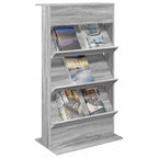 Magazine Rack Grey Sonoma 70 x 41 x 126 cm Engineered Wood