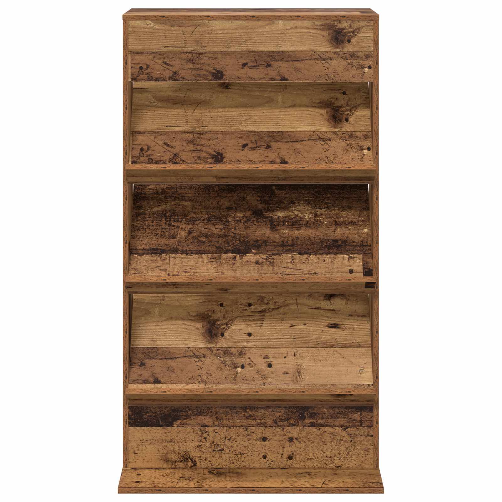 Magazine Rack Old Wood 70 x 41 x 126 cm Engineered Wood