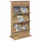 Magazine Rack Artisan Oak 70 x 41 x 126 cm Engineered Wood