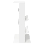 Magazine Rack with Shelf White 70 x 41 x 96 cm Engineered Wood