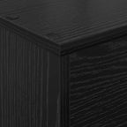 Magazine Rack Black Oak 70 x 41 x 96 cm Engineered Wood