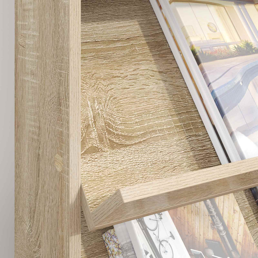 Magazine Rack Sonoma Oak 70 x 41 x 96 cm Engineered Wood