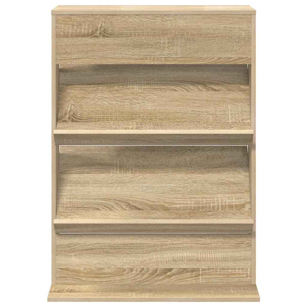 Magazine Rack Sonoma Oak 70 x 41 x 96 cm Engineered Wood