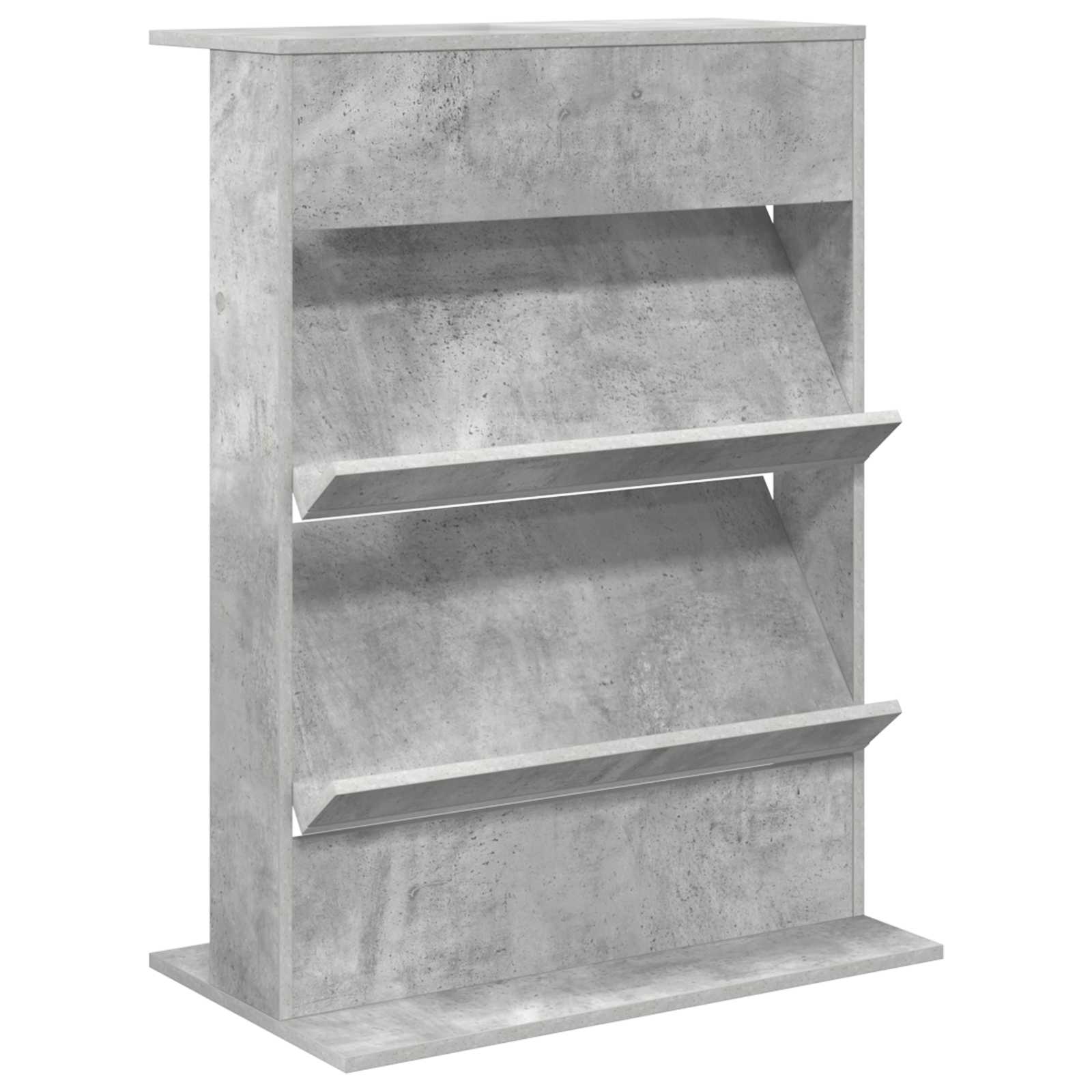 Magazine Rack Concrete Grey 70 x 41 x 96 cm Engineered Wood