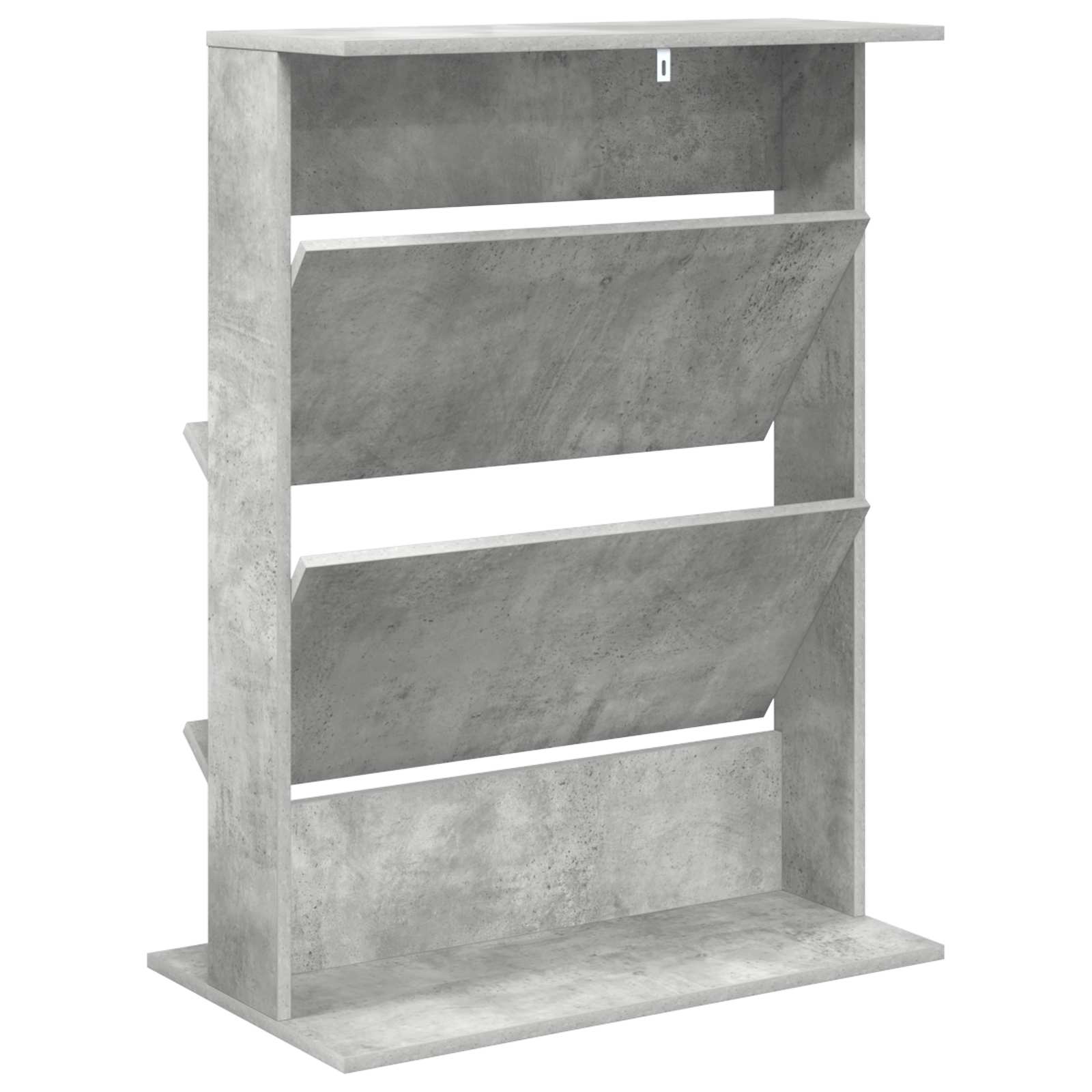 Magazine Rack Concrete Grey 70 x 41 x 96 cm Engineered Wood