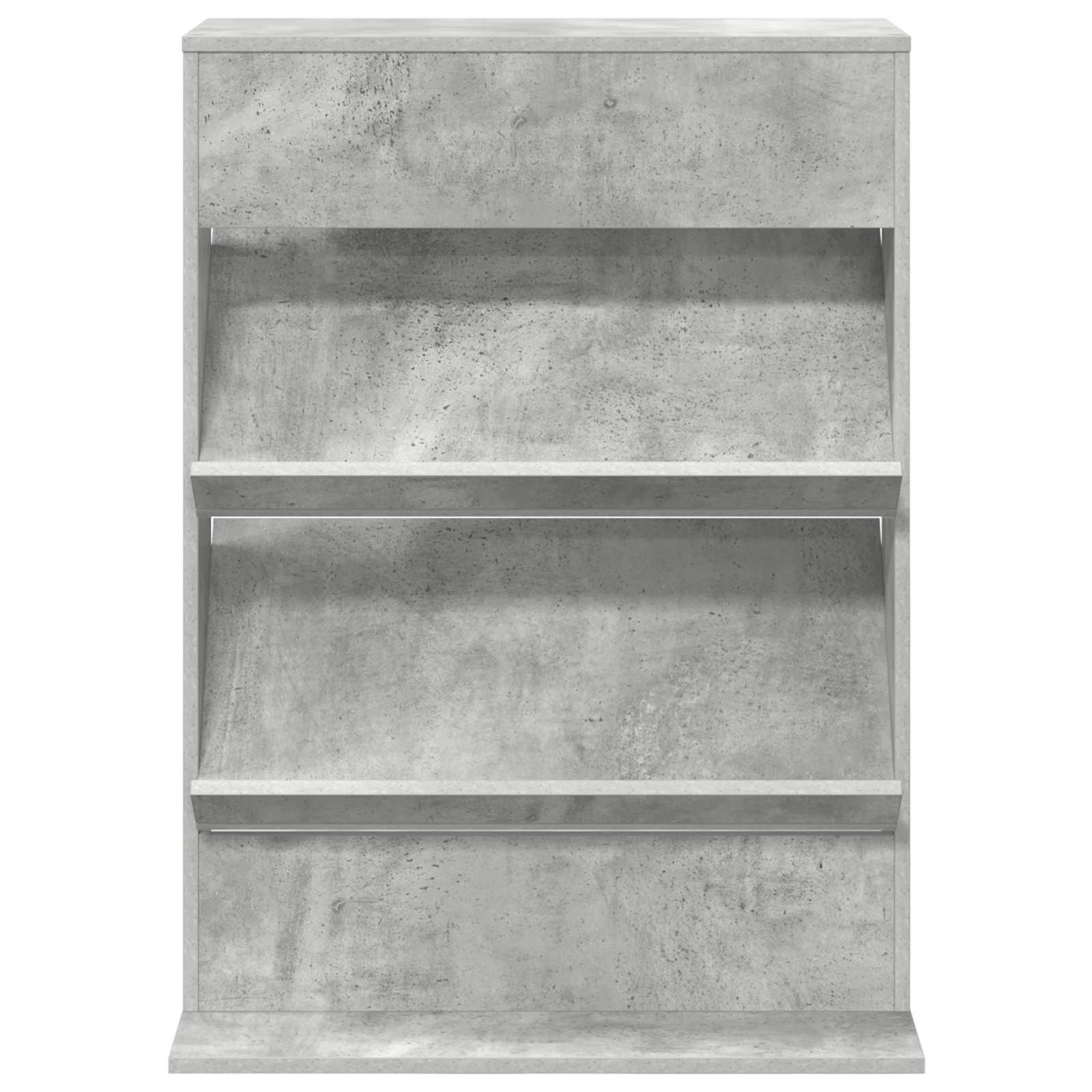 Magazine Rack Concrete Grey 70 x 41 x 96 cm Engineered Wood