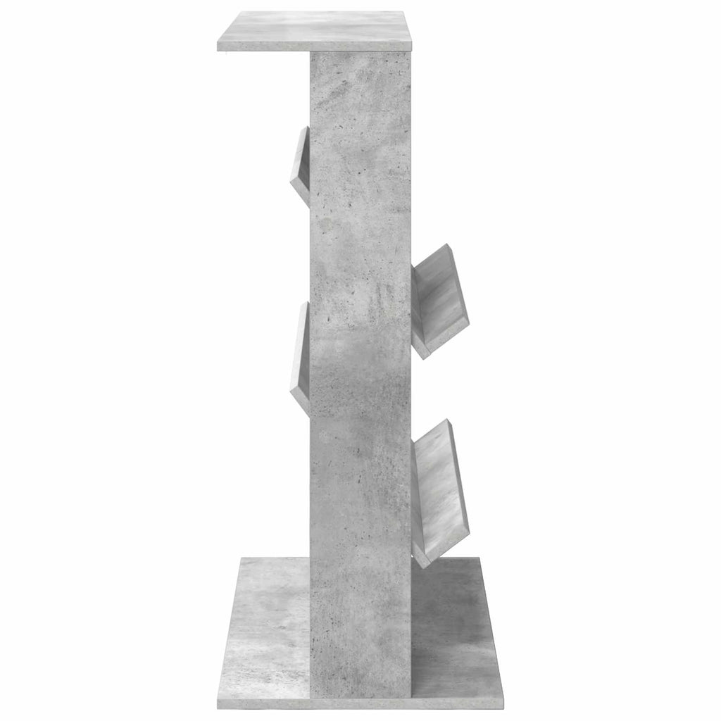 Magazine Rack Concrete Grey 70 x 41 x 96 cm Engineered Wood
