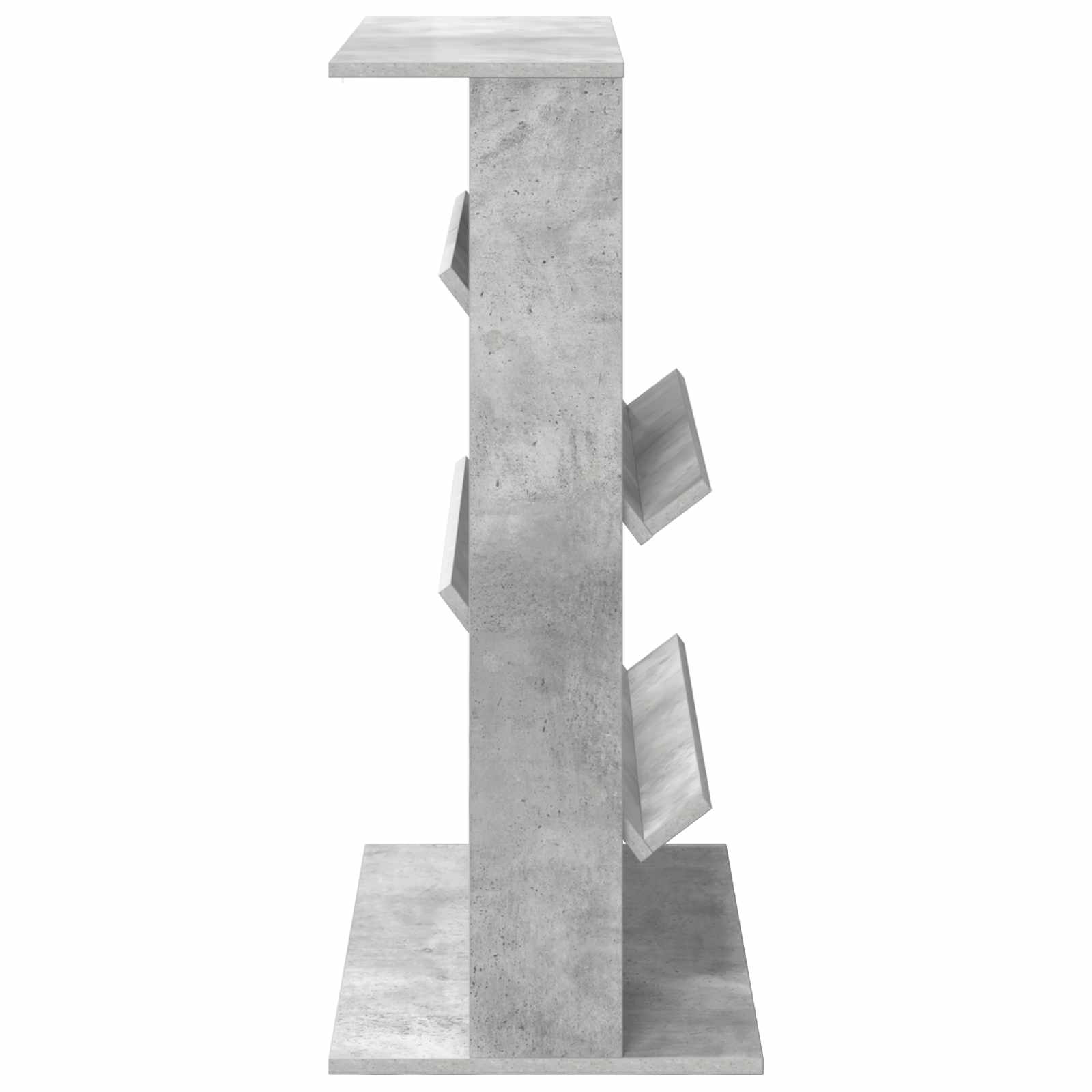 Magazine Rack Concrete Grey 70 x 41 x 96 cm Engineered Wood